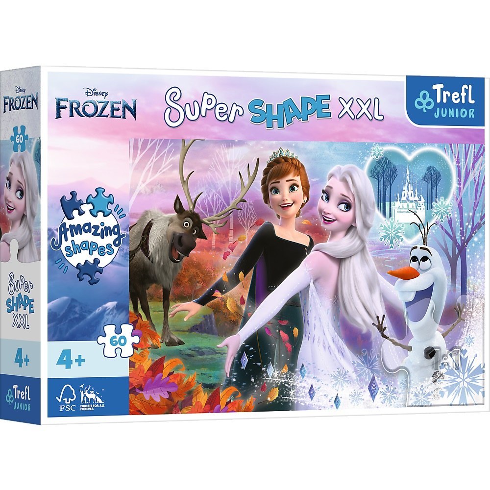 PUZZLE 60 Teile. TANZSCHWESTERN FROZEN PUD TREFL 50010 TREF TREFL